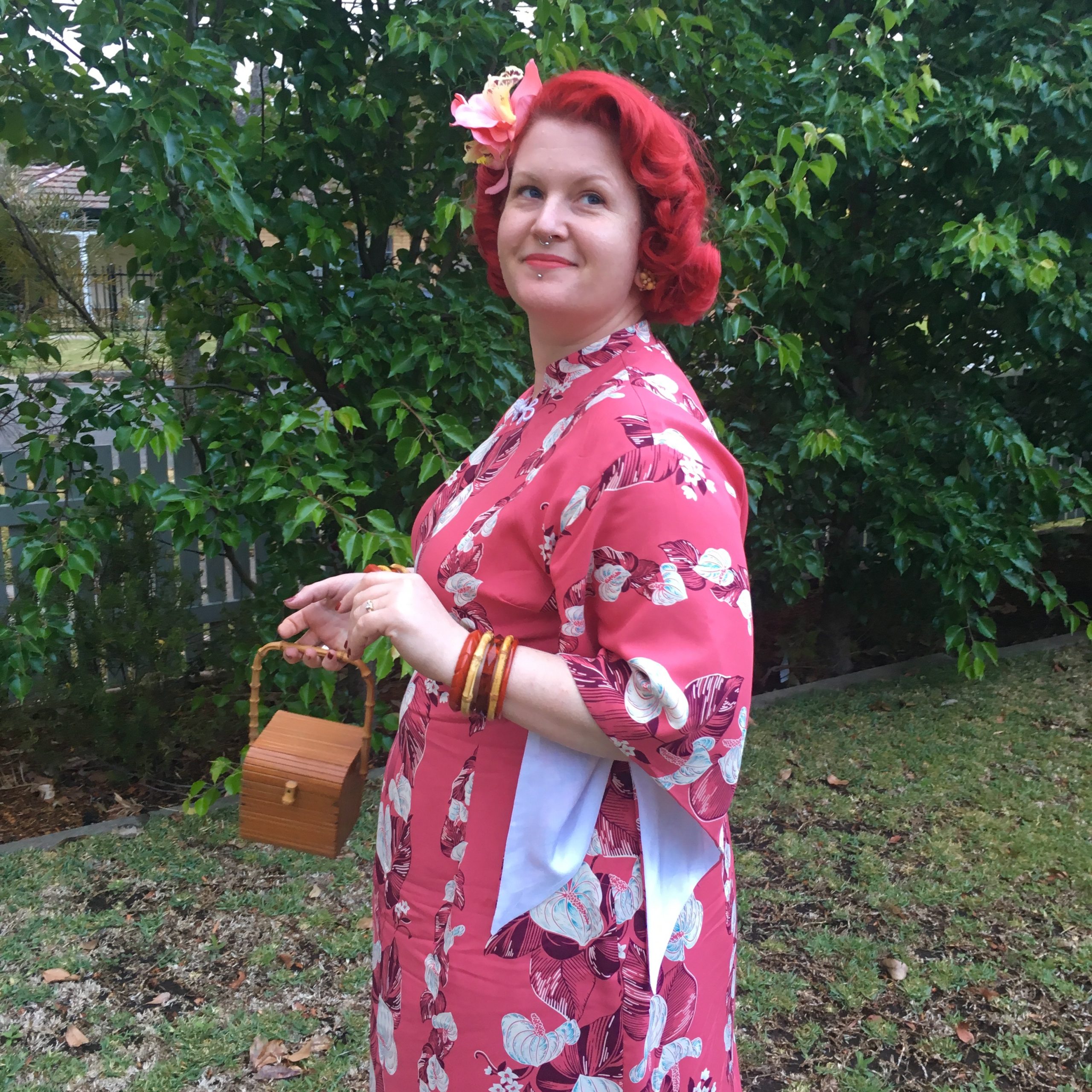 pake muu pakemuu hawaiian rayon vintage sewing pattern