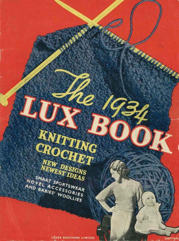 lux knitting for 1934 vintage patterns 1930s art deco
