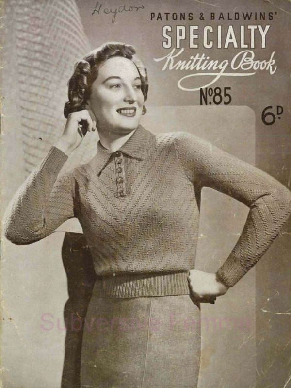 patons and baldwins specialty knitting book 1930s vintage knitting patterns