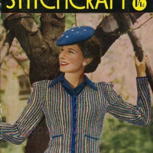 stitchcraft magazine 1944 may vintage knitting patterns