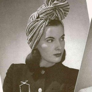 1940s turban carmen miranda crochet knitting vintage patterns