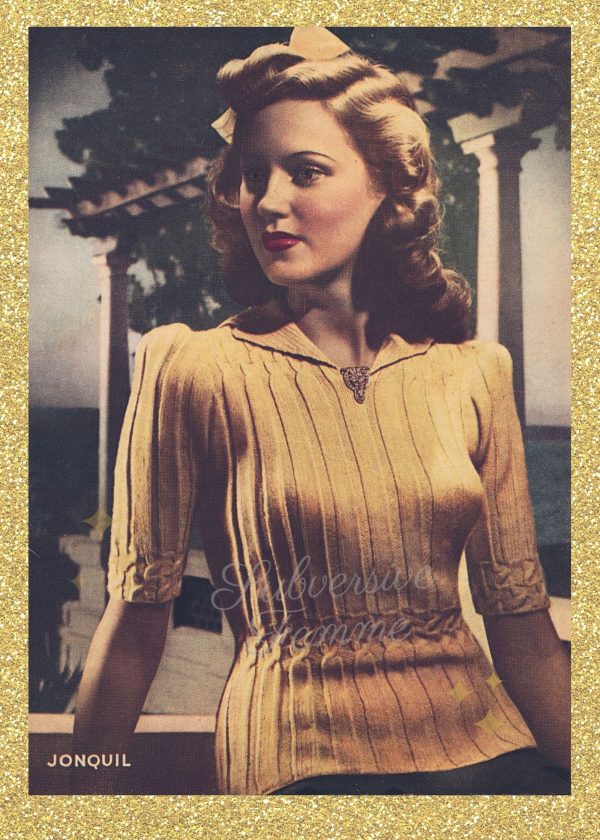 vintage knitting pattern 1940s