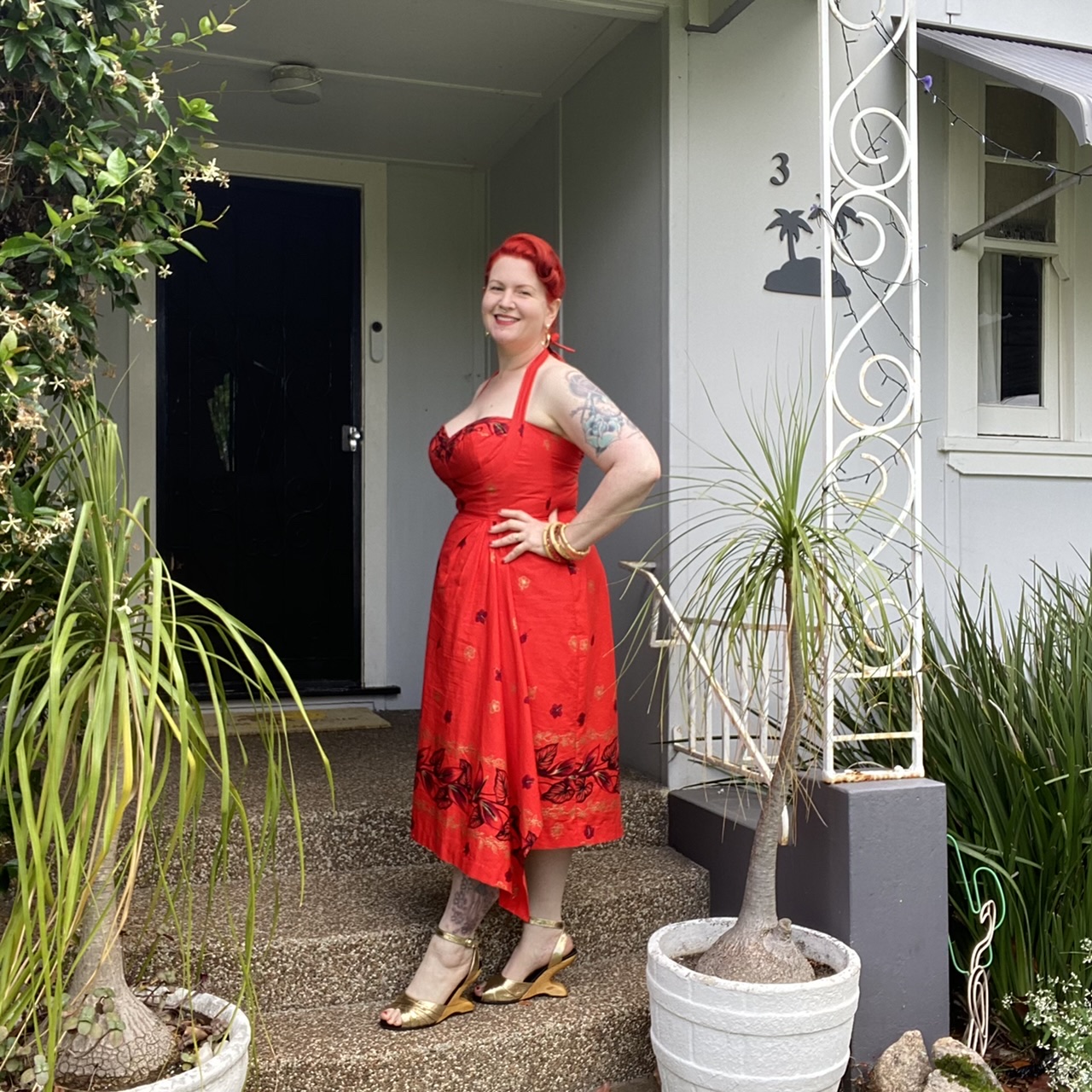 gertie liz dress charm patterns hawaiian sarong vintage