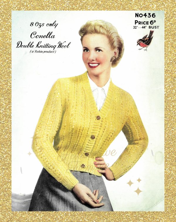 vintage knitting patterns 1950s