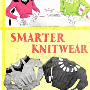vintage knitting patterns 1930s free art deco sweater jumper knitwear