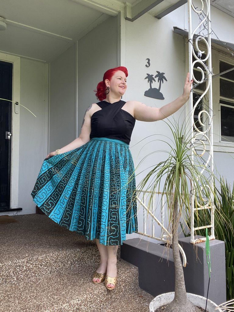 vintage sewing pattern hawaiian dress vintage mexican circle skirt subversive femme rockabilly