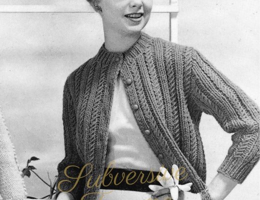 free vintage knitting pattern 1950s 1960s