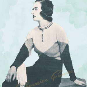 1930s vintage knittng patterns art deco fashion
