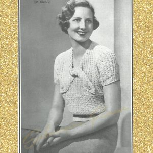 1930s art deco knitwear vintage knitting patterns