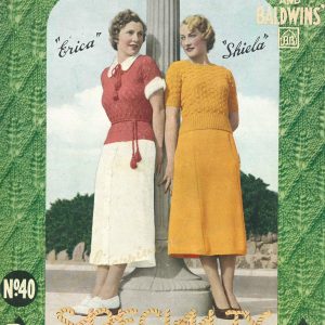 1930s vintage knitting patterns lace art deco knits knitwear patons and baldwins specialty knitting 40 skirt jumper sweater