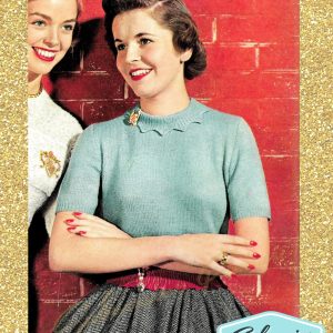 vintage knitting patterns bernat handicrafter 34 college issue sweater simple